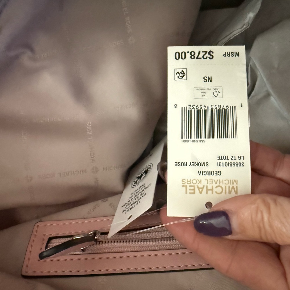 Michael Kors Pink Tote Bag - Picture 3 of 10